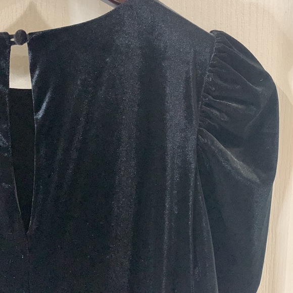 NWT Bailey 44 Lily dress size Medium in Black velvet. - Picture 8 of 11